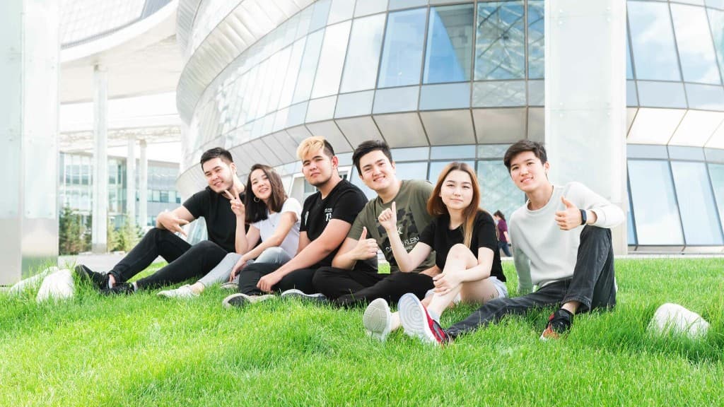 Students on campus